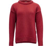 Devold Damen Nansen Wollpullover rot, L