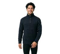 Devold Nansen Sweater Zip Neck Dark Blue Melange XS