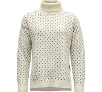 Devold Women's Sørisen Wool High Neck Stone/offwhite M