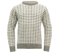 Devold Original Islender Wollpullover Weiss Anthrazit XL