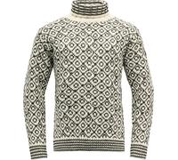 Devold Svalbard Damen Rollkragen Wollpullover Weiß/Schwarz S