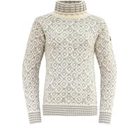 Devold Unisex Svalbard High Neck Pullover, Offwhite-Grey, L