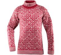 Devold of Norway Svalbard Wool High Neck hindberry/offwhite (207A) XS