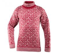 Devold - Svalbard Sweat Highneck - Wollpullover, Gr. M, rosa (Hindberry/Off-White)