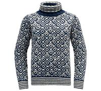 Devold Svalbard Wool High Neck, Night - Off White / XS, Pullover