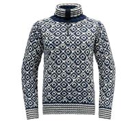 Devold Svalbard Sweater Zip-Neck, M, Night/Offwhite 287A