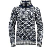 Devold Svalbard Sweater Zip-Neck night/offwhite - Größe XL