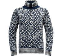 Devold Svalbard Wool Zip Neck Pullover (Größe XS, blau)