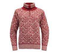 Devold Svalbard Zip Sweater hindberry/offwhite S 2020 Sweatshirts & Trainingsjacken