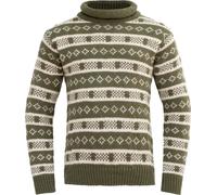 Devold Unisex Alnes Wool Roll Neck Olive/offwhite S