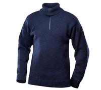 Devold Unisex Nansen Sweater Zip Neck Dark Blue Melange L
