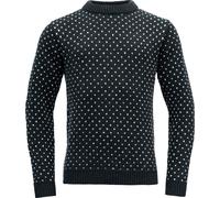 Devold Sorisen Wool Sweater, Ink - Offwhite / M, Outerwear