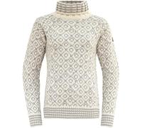 Devold Unisex Svalbard High Neck Pullover, Offwhite-Grey, L