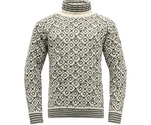 Devold Unisex Svalbard Sweater High Neck Offwhite/Anthracite OFFWHITE/ANTH. XS