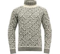 Devold Unisex Svalbard Sweater High Neck Offwhite/Anthracite XXL