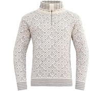 Devold - Svalbard Sweater Zip-Neck - Wollpullover, Gr. XS, grau (Offwhite/Grey)