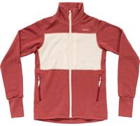 Devold Women's Egga Grid Merino Jacket Marsala/Offwhite XL