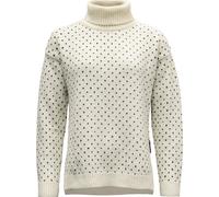 Devold Women's Sørisen Wool High Neck Off White/Ink OFFWHITE/INK XS