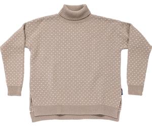 Devold Women's Sørisen Wool High Neck Stone/offwhite XS