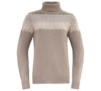 Devold SYVDE WOOL HIGH NECK Damen Pullover, beige, größe S