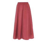 Devotion Twins Eutopia Long Skirt Poplin Rosewine Größe: M | Maxiröcke Outlet | Damen | Rosa