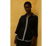 Devotion Twins Gaia Shirt Gaze Black Größe: M | Business hemden Outlet | Damen | Schwarz