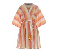 Devotion Twins Pandora Short Dress Stripe Red Orange Größe: M | Minikleider Outlet | Damen | Rot