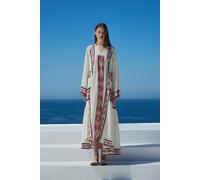 Devotion Twins Power Long Dress Jacquard Navy Red Größe: S | Maxikleider Outlet | Damen | Rot