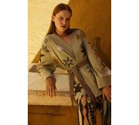 Devotion Twins Stars Jacket Jacquard With Belt Khaki Größe: S | Jacken Outlet | Damen | Braun