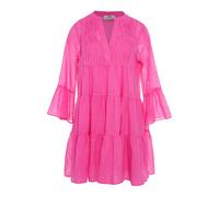 Devotion Twins Symbol Midi Dress Voile Fushia Größe: S | Midikleider Outlet | Damen