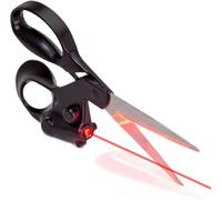 DEWIN Geführte Schere, Professionelle Schneiderschere für Dicke Stoffe 8,5 Zoll aus Edelstahl Schwarz Schneiden von Stoff Kleidung Textilien Leder Jeans Nähen und Ändern