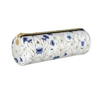 DEXNEL Federmäppchen mit Gänseblümchen und Blumenmuster, mit Reißverschluss, elegante, praktische Stiftebeutel für Jungen und Mädchen, weiß, Einheitsgröße, Taschen-Organizer