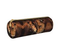 DEXNEL Federmäppchen mit Pferdemotiv, Stiftehalter mit Reißverschluss, elegantes, praktisches Federmäppchen für Jungen und Mädchen, weiß, Einheitsgröße, Taschen-Organizer