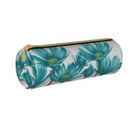 DEXNEL Federmäppchen mit Reißverschluss, elegantes, praktisches Federmäppchen für Jungen und Mädchen, Blaugrün / Grau und Weiß, weiß, Einheitsgröße, Taschen-Organizer