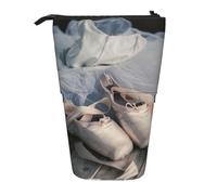 DEXNEL Niedlicher stehender Stifthalter, Teleskop-Tasche, Pop-Up-Tasche, Schreibwaren-Box für Studenten, Mädchen, Jungen, Schwarz , Einheitsgröße, Taschen-Organizer