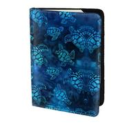 Dexnel Reisepasshülle für Damen, Herren, Motiv: Meeresschildkröte, Blau, bedruckt, 1 Stück