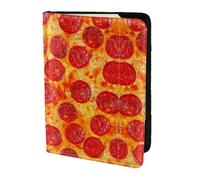 Dexnel Reisepasshülle mit 3D-Pfefferoni-Druck, 1 Stück, für Reisen, Damen, Herren, niedliche Reisepasshülle