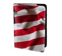 Dexnel Reisepasshülle mit amerikanischer Flagge, 1 Stück, für Reisen, Damen, Herren, niedliche Reisepasshülle