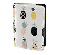 Dexnel Reisepasshülle mit Ananas-Druck, für Reisen, Damen, Herren, niedliche Reisepasshülle, Reisepasshülle, 1 Stück