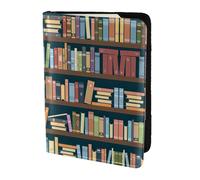 Dexnel Reisepasshülle mit Cartoon-Bücherwurm-Druck, 1 Stück, Reisepasshülle für Damen, Herren, niedliche Reisepasshülle