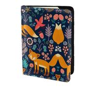 Dexnel Reisepasshülle mit Eule, Kaninchen, Vögel, Fuchs, bedruckt, 1 Stück, für Reisen, Damen, Herren, niedliche Reisepasshülle