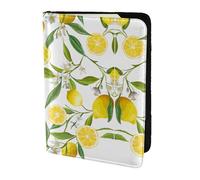 Dexnel Reisepasshülle mit frischen tropischen Zitronen, 1 Stück, für Reisen, Damen, Herren, niedliche Reisepasshülle