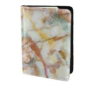 Dexnel Reisepasshülle mit goldenem Marmor-Druck, 1 Stück, für Reisen, Damen, Herren, niedliche Reisepasshülle