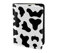 Dexnel Reisepasshülle mit Kuh-Aufdruck, 1 Stück, für Reisen, Damen, Herren, niedliche Reisepasshülle, Reisepasshülle, Schwarz und Weiß