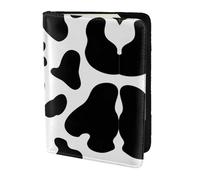 Dexnel Reisepasshülle mit Kuh-Punktendruck, 1 Stück, für Reisen, Damen, Herren, niedliche Reisepasshülle