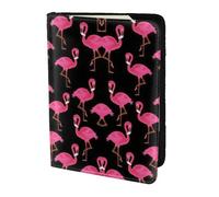 Dexnel Reisepasshülle mit niedlichem Flamingo-Druck, 1 Stück, für Reisen, Damen, Herren, niedliche Reisepasshülle