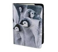 Dexnel Reisepasshülle mit niedlichem Pinguin1-Druck, 1 Stück, für Reisen, Damen, Herren, niedliche Reisepasshülle