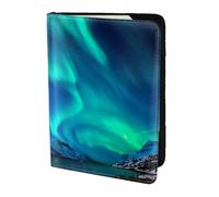 Dexnel Reisepasshülle mit Nordlicht-Druck, 1 Stück, für Reisen, Damen, Herren, niedliche Reisepasshülle