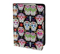 Dexnel Reisepasshülle mit Totenkopf-Motiv, für Reisen, Damen, Herren, niedliche Reisepasshülle, Reisepasshülle, 1 Stück