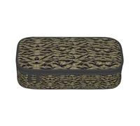 DEXNEL Tiger Stripe Camo tragbare Schultasche mit Reißverschluss, hohe Kapazität, stabiles multifunktionales Federmäppchen für Kinder, Schwarz , Einheitsgröße, Taschen-Organizer